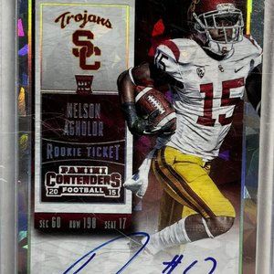 Nelson Agholor 2015 Panini  Auto #1/2 Eagles Rookie Ticket Card #230 Signed! NFL